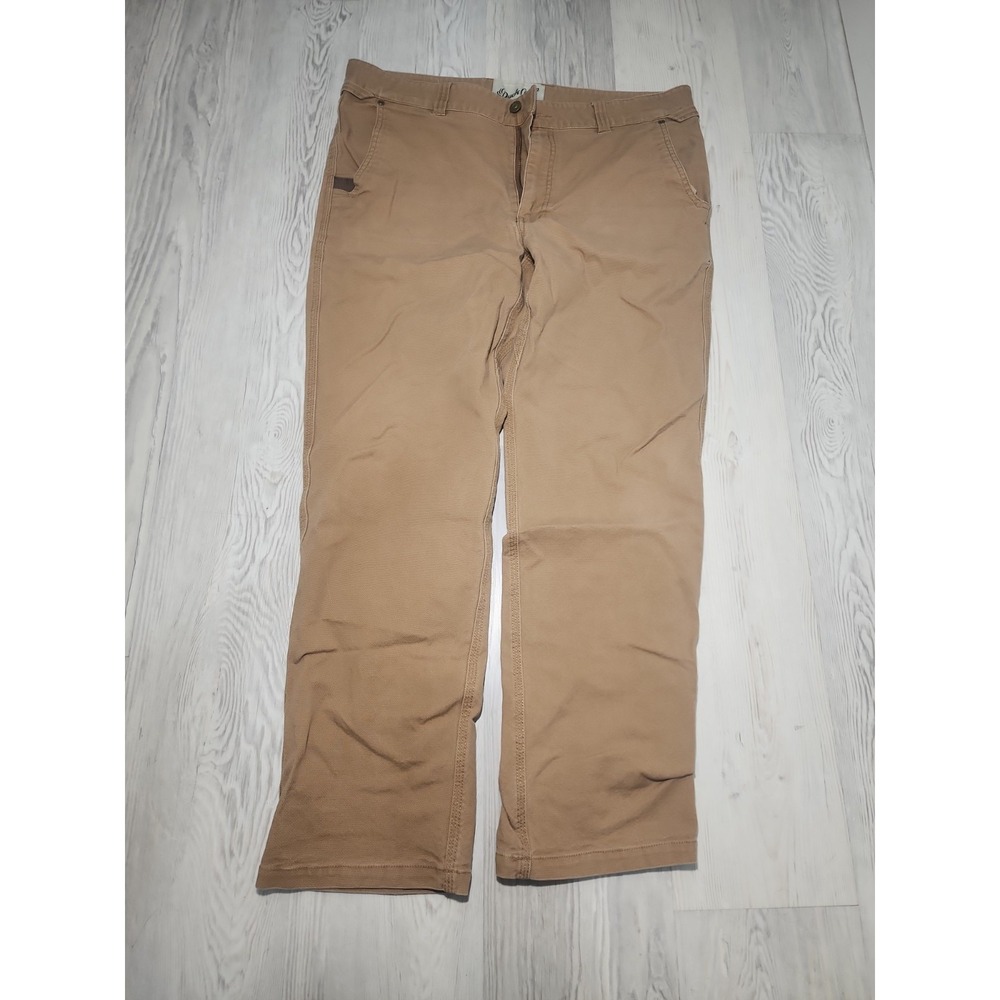 Duck Camp Men's Cordura Canvas Size 36x30 Brown Straight Leg Workwear